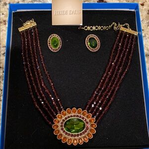 Heidi Daus Multicolor Statement Necklace Set